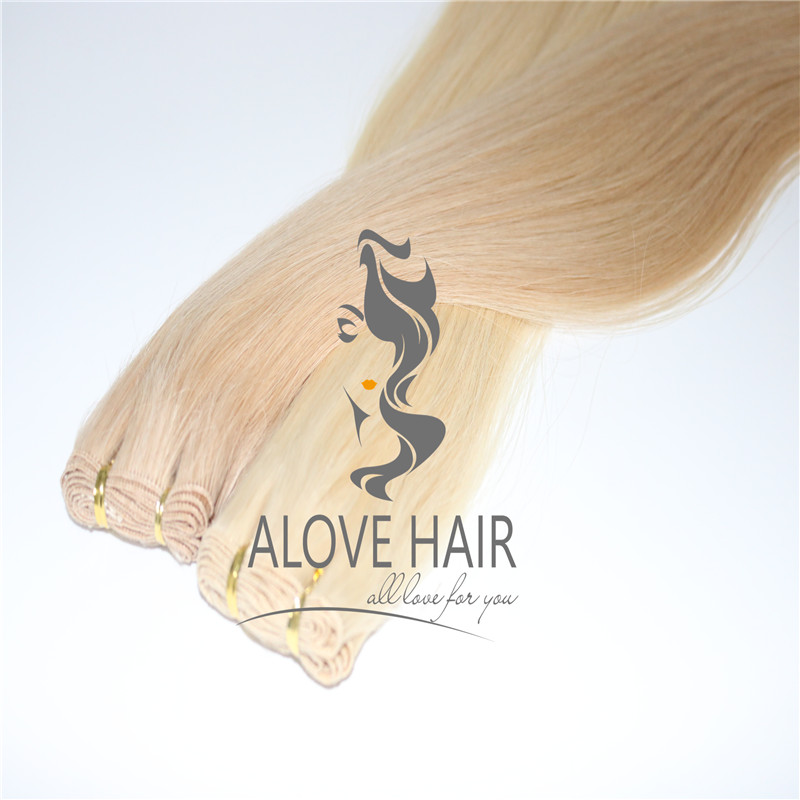 China best hand tied weft hair extensions vendor 